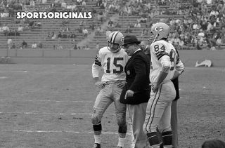 35mm B&w Negative - Vince Lombardi & Bart Starr - Green Bay Packers