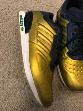 ADIDAS TEAM ISSUED NOTRE DAME FOOTBALL TRAVEL SHOES SIZE 8 3