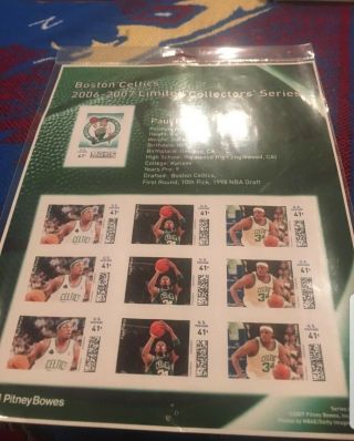 Boston Celtics 2006 - 07 Paul Pierce Limited Edition Collectors 