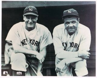 3 Yankees Pictures.  Babe Ruth,  Lou Gehrig,  Yankee Team 1927 Era 8x10. 2
