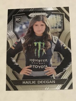 2018 Panini Prizm Racing Hailie Deegan Rc Rookie Card 30 Nascar