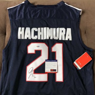 Rui Hachimura Signed Jersey Gonzaga Bulldogs Autographed Auto Men L,  Psa