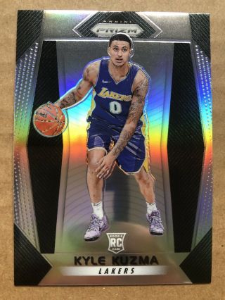 Kyle Kuzma 2017/18 Panini Prizm Rookie 283 Silver Prizm - Lakers Rc