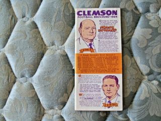 1964 Clemson Tigers Football Media Guide Yearbook Press Book Program College Ad