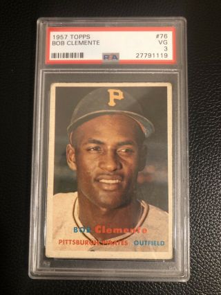 1957 Topps Roberto Clemente Pittsburgh Pirates 76 Baseball Card