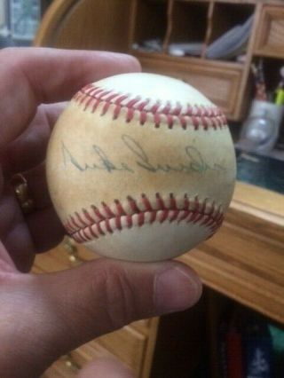 Duke Snider Brooklyn Dodgers Autographed Onl Charles Feeney Baseball