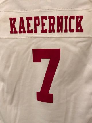 Nike Sewn On Field San Francisco 49ers Colin Kaepernick 7 NFL Jersey Youth XL 5