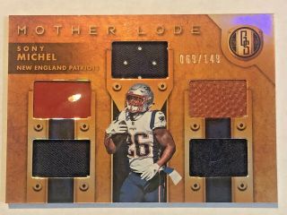 Sony Michel 2019 Gold Standard Mother Lode 069/149 England Patriots