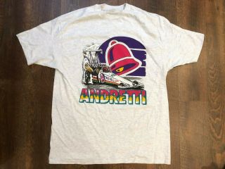 John Andretti Taco Bell Vintage Nascar T Shirt Mens Xl