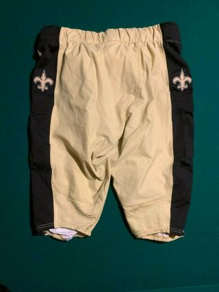 Orleans Saints Size 42 Game Worn / Issued Football Pants W/ Belt