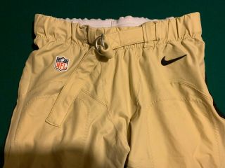 Orleans SAINTS Size 42 Game Worn / Issued Football Pants w/ Belt 4