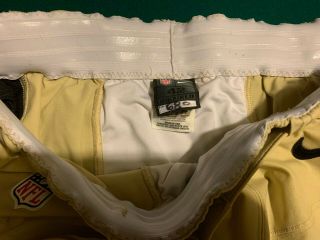 Orleans SAINTS Size 42 Game Worn / Issued Football Pants w/ Belt 6