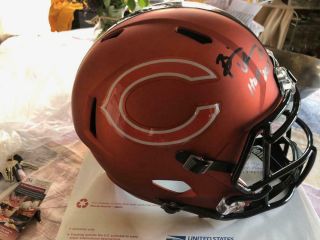 Brian Urlacher Chicago Bears Signed Custom Full Size Football Helmet Jsa