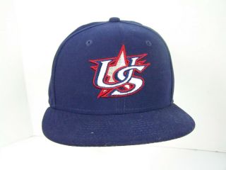 Team Usa World Baseball Classic Era Fitted Hat Size 7 5/8