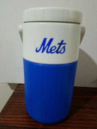 1985 Ny Mets Sga Vintage Coleman Water Jug Blue & White Tobin 