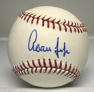 Aaron Judge Single Signed Baseball Autographed Auto Beckett Bas Ny Yankees
