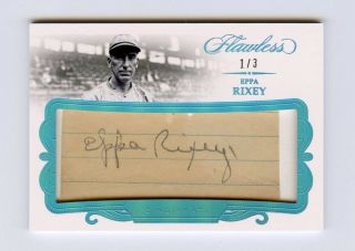 Eppa Rixey 2018 Panini Flawless 1/3 Cuts Auto Autograph Legendary Signature Sp