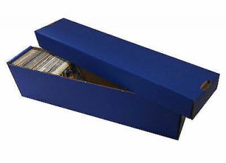 25 800ct 2pc Vertical Cardboard Baseball Trading Card Storage Boxes 802 Blue