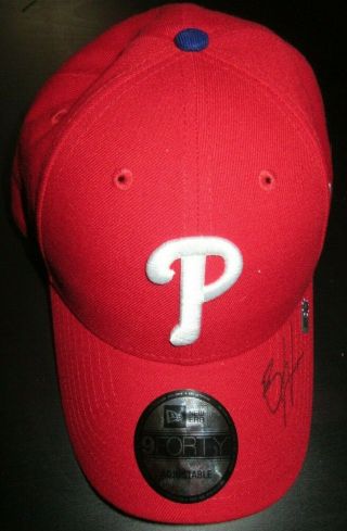 Bryce Harper Signed Autograph Era Baseball Hat Mlb Certified Phillies Nats