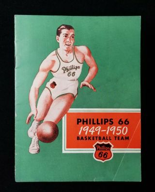 1949 - 50 Exmt Vtg Phillips 66 Aau All American League Basketball Team Booklet