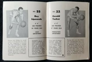 1949 - 50 EXMT VTG PHILLIPS 66 AAU ALL AMERICAN LEAGUE BASKETBALL TEAM BOOKLET 2