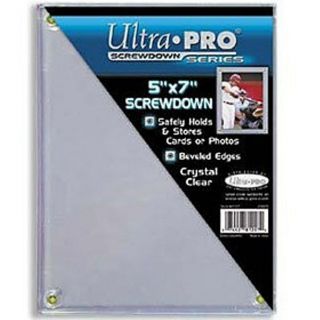 1 - Ultra Pro 5 X 7 Screwdown Photo Or Postcard Holder Display Case