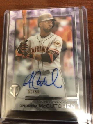 2019 Topps Tribute Baseball Autograph Auto Andrew Mccutchen 1/50