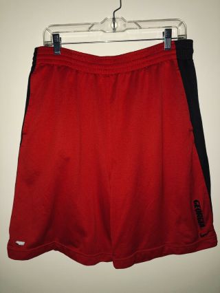 MENS AUTHENTIC NIKE Team RED Georgia Bulldogs BASKETBALL ATHLETIC SHORTS SIZE XL 2
