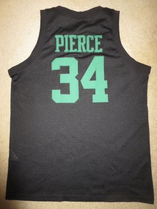 Paul Pierce 1925 Boston Celtics NBA Nike Rewind Retro Black Sewn Jersey LG L 3