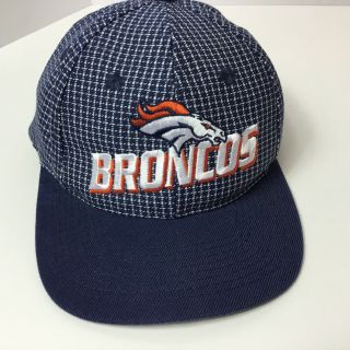 Vintage Logo Athletic Denver Broncos Hat Nfl Pro Line Snapback Strapback Cap