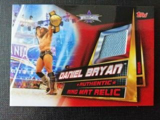 Topps Wwe Slam Attax Universe Ring Mat Relic Card Daniel Bryan Rmda