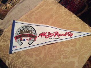 1986 All Star Game Round - Up Houston Astros Full Size Pennant