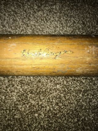 Joseph Kren Signed Game Bat.  Herb Conyers Only Homerun Cleveland Indians. 3