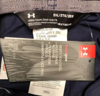 Notre Dame Football Team Issued Under Armour Shorts Tags 2xl 3