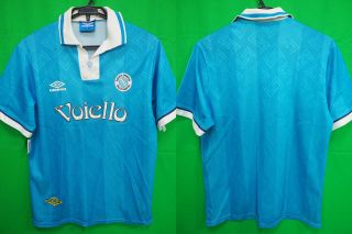 1993 - 1994 Ssc Napoli Football Jersey Shirt Maglia Home Record Cucine Lotto M