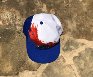 Vintage NCAA Florida Gators Logo 7 Multi Color Splash Snap Back Adjustable Hat 4