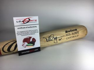 Mark Mcgwire Cardinals Signed 2001 Game Model Big Stick Bat