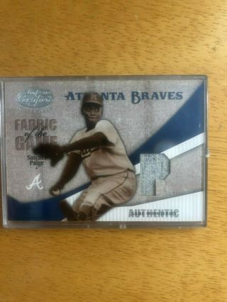 Satchel Paige Authentic Game - Worn Jersey Card 034/100