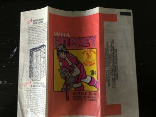Rare 1975 - 76 Opc O - Pee - Chee 75 - 76 Wha 10 Cent Wax Pack Hockey Card Wrapper