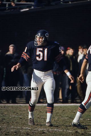 35mm Color Slide - Dick Butkus - Chicago Bears