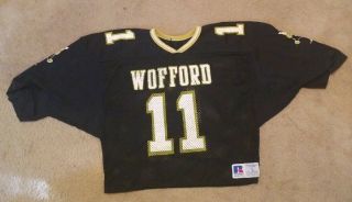 Vintage Wofford Terriers Football Team Game Jersey Lg L Mens