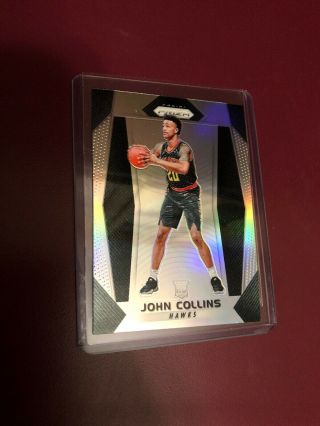 2017 - 18 Panini Prizm Silver Refractor John Collins Rc Atlanta Hawks