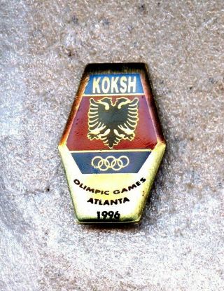Noc Albania Koksh 1996 Atlanta Olympic Games Pin