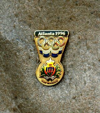 Noc San Marino 1996 Atlanta Summer Olympic Games Pin Enamel