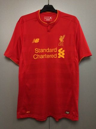Liverpool 2016 - 2017 Home Football Soccer Balance Shirt Jersey Maglia Size L