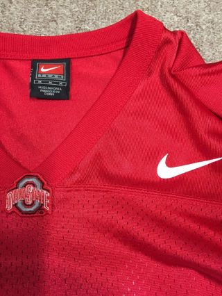 Nike Ohio State Buckeyes Football Scarlet Home Jersey Adult Size Medium 3