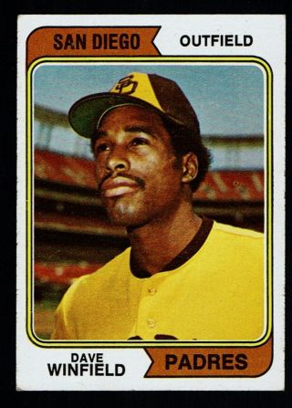 1974 Topps 456 Dave Winfield Rc Vgex Padres