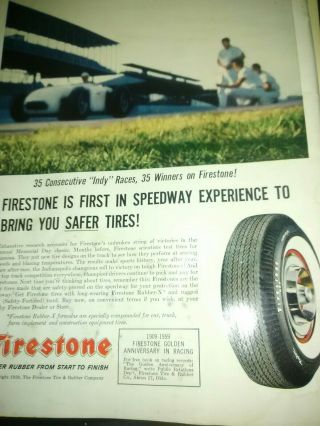 May,  1959 Indianapolis Motor Speedway the 43rd 500 OFFICIAL PROGRAM - Good Cond. 4