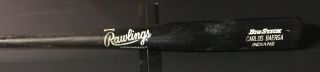 Carlos Baerga Game Rawlings Baseball Bat Cleveland Indians Broken Knob MLB 2