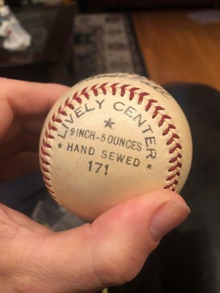 Vintage Spalding Official League Baseball Rare 171 Hand Sewed Auto APBA 2